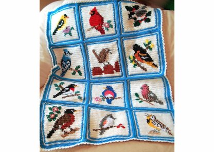 Songbird Afghan and Pillows
