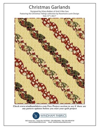 Windham Fabrics Christmas Garlands - Downloadable PDF