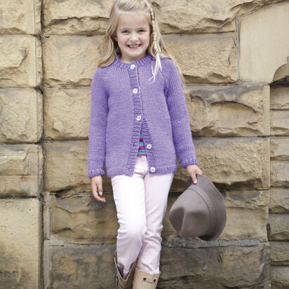 Childrens Cardigans in Hayfield Chunky with Wool - 2415