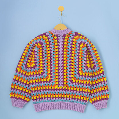 Hey Hey Hexagon Cardigan - Free Crochet Pattern for Women in Paintbox Yarns Simply Aran 