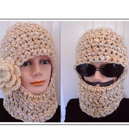 597CROB Crochet Unisex Ski Hat Balaclava