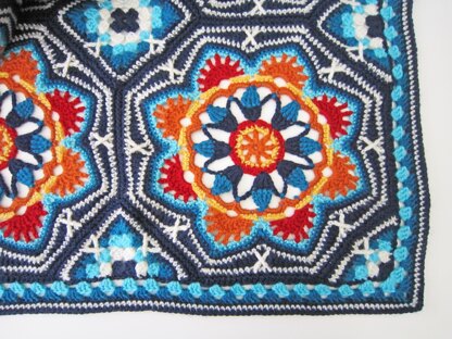 Persian Tiles Blanket in Stylecraft Life DK - Paperback