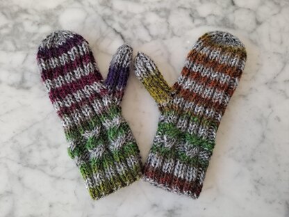 Simple Cable Mittens