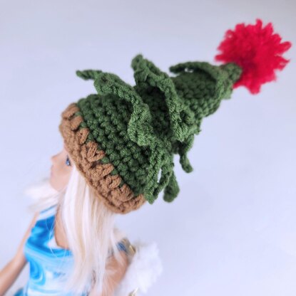 Christmas Tree Hat for Barbie