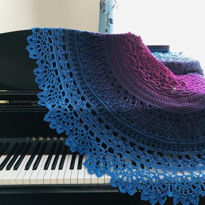 Dahlia Delight Mandala Blanket