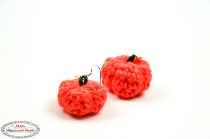 Little 3D Pumpkin Earrings