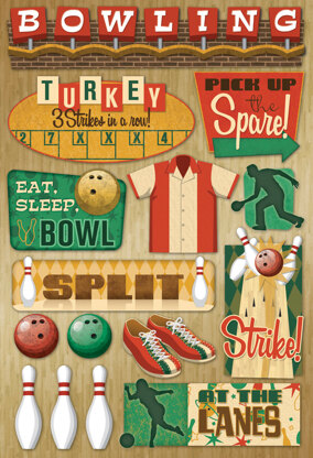 Karen Foster Cardstock Stickers - At The Lanes