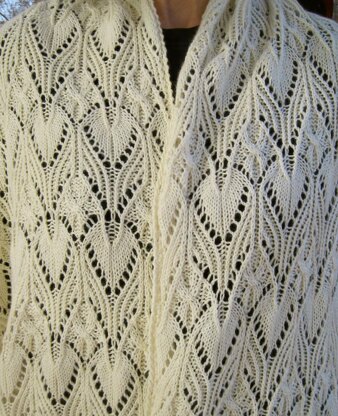 Dornie Cable Lace Shawl