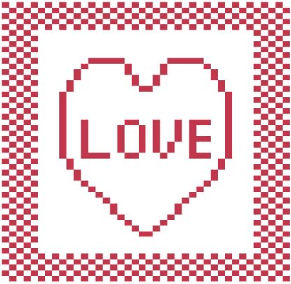 'Love' Heart Dishcloth