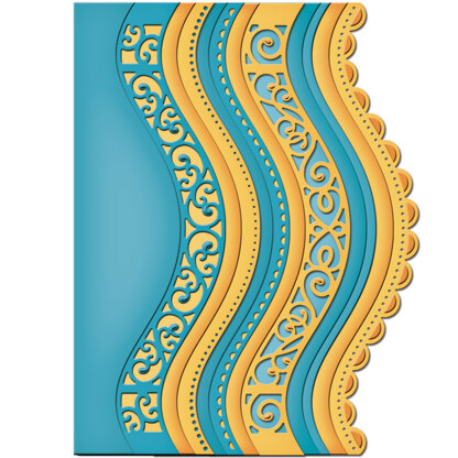 Spellbinders Borderabilities Card Creator Dies - Curved Borders 2