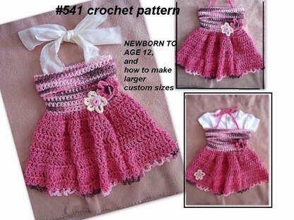 541 CROCHET Tube Top Dress or Jumper