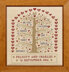 Historical Sampler Company Heart & Tree Wedding Sampler - Downloadable PDF