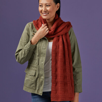 983 Merganser -  Scarf Knitting Pattern for Women & Men in Valley Yarns Hampden by Valley Yarns