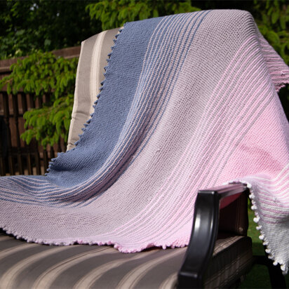 Ombre Shawl in Deramores Studio Merino DK - Downloadable PDF