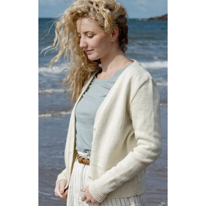 Eartha Bee Cardigan in The Fibre Co. Cumbria Fingering - Downloadable PDF