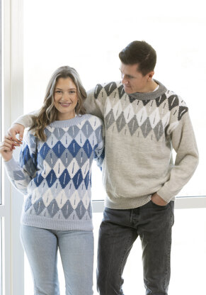 Syrup Sweater in Viking Of Norway Alpaca Storm - UK-2306-2 - Downloadable PDF