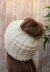 Kitting pattern messy bun hat, ponytail hat, running hat,  #498