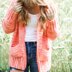 Fuzzy Peach Cardigan