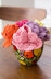 Dishcloths Bouquet in Red Heart Creme de la Creme - LW4838 - Downloadable PDF