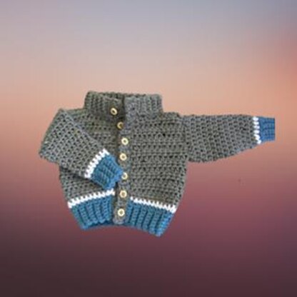 Crochet baby hot sale sweater set