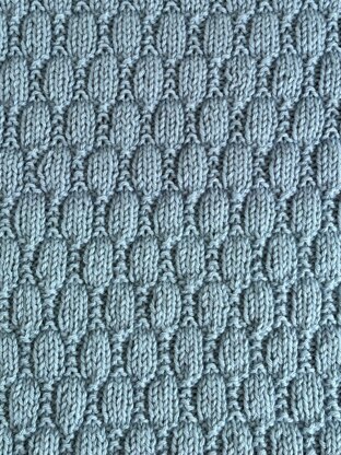 Blue Beehive Baby Blanket