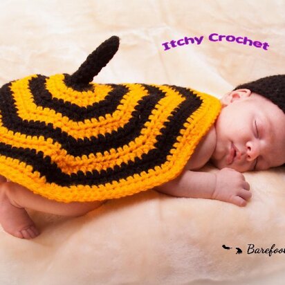 Bumble bee baby photo props 