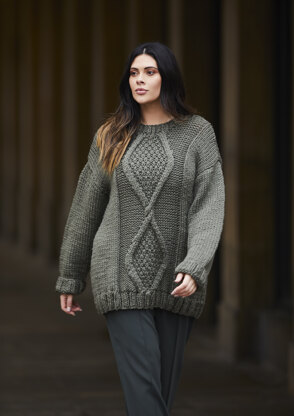 Agyness Jumper in Rowan Big Wool - RM007-00011-ENPFRP - Downloadable PDF