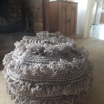 Rustic Giant Pouf Cushion