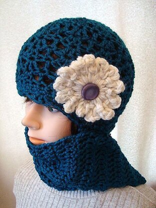 720 TEAL HAT OR WRAP AROUND TOQUE, Crochet Pattern, child and adult