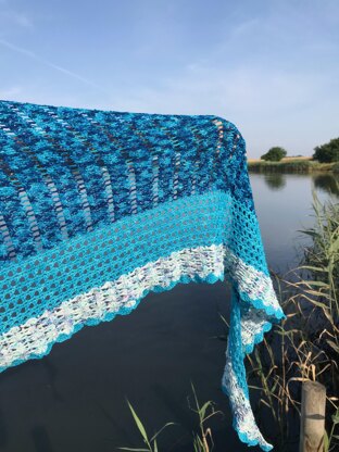 Penny Lane Blue Sky Shawl