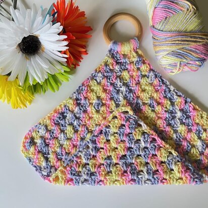 Teething Ring Lovey Blanket