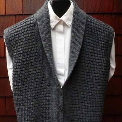 Mari Sweaters MS 196 Classic Shawl Collar Vest