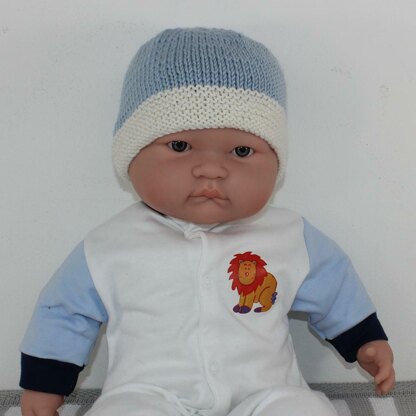 Baby 2 Colour Beanie Hat