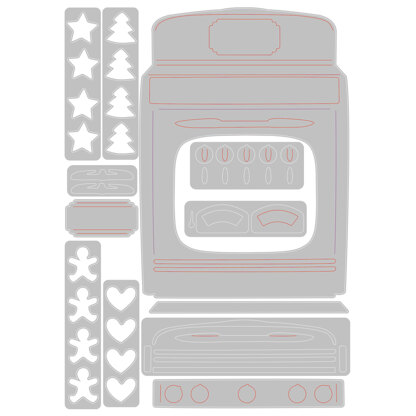 Sizzix Thinlits Die Set - Retro Oven by Tim Holtz