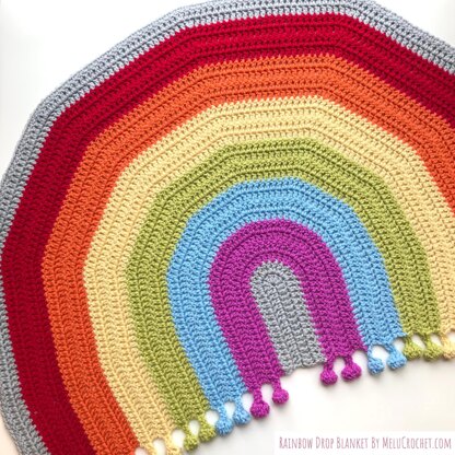 Rainbow Drop Blanket