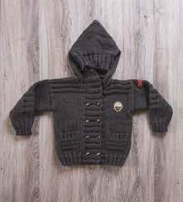 Boys Hooded Jacket in Bergere de France Calinou - 60387-04 - Downloadable PDF