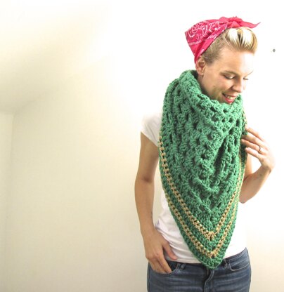 Green&Gold Blanket Scarf