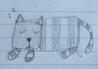 Stripey Cat Cushion