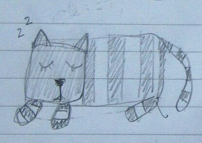 Stripey Cat Cushion
