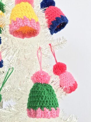 Pom Pom Beanie Hat Ornaments