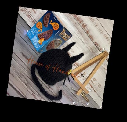 Black Cat Chocolate Orange Cover Knitting Pattern