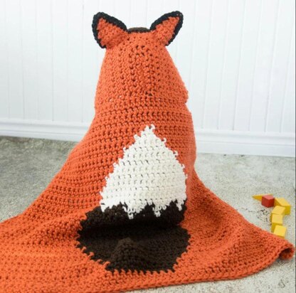 Hooded Woodland Fox Blanket