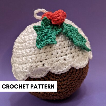 Christmas Pudding Crochet Ornament Pattern