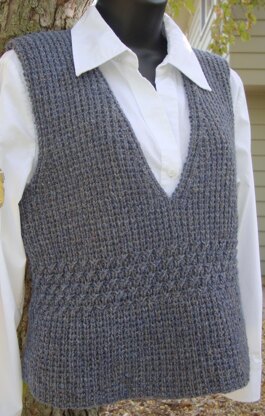 Waisted Vest Knitting pattern by KMDOriginals | LoveCrafts