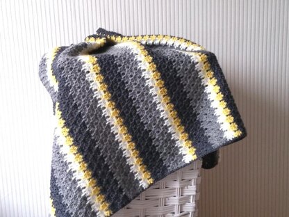 Laksfoot stitch baby blanket