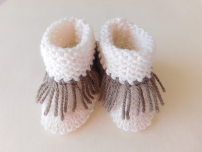 Fringed Moccasin Booties