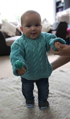 First Steps Aran Sweater