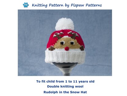 P145 Rudolph in the Snow Hat