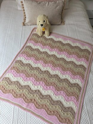 Gentle Ripples Bobble Baby Blanket