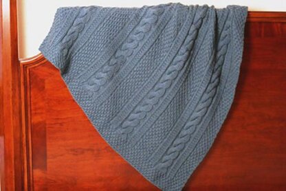 Cabled Baby Afghan